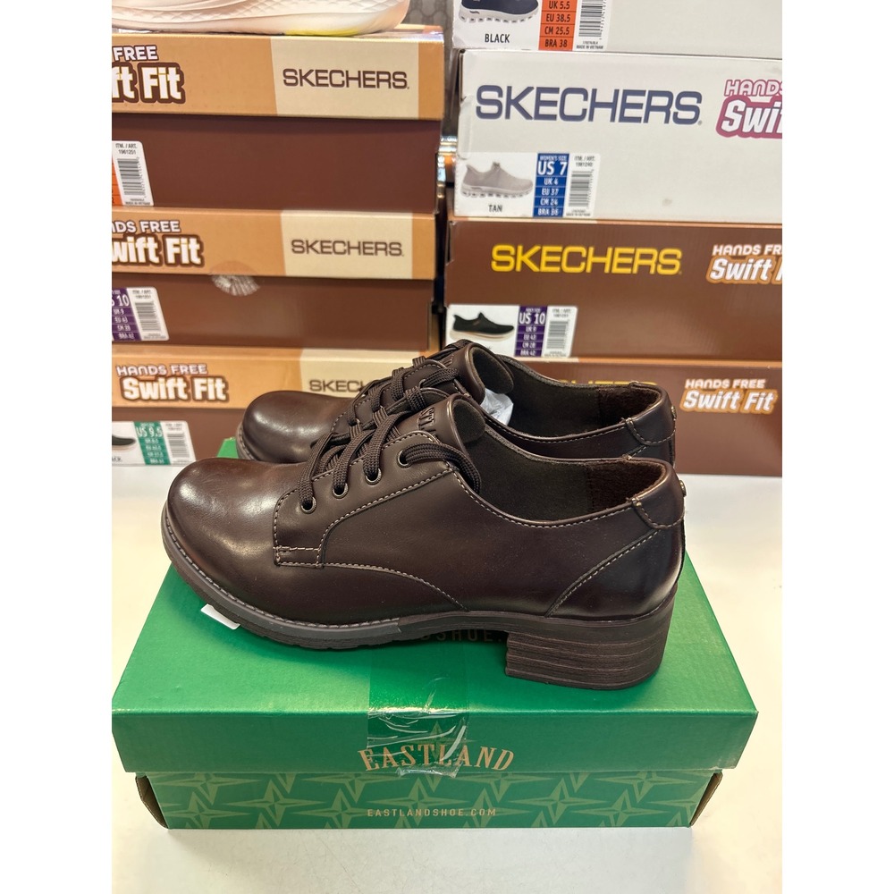Eastland Trish Oxford Shoes Womens 10 Brown Memory Foam Comfort Lace Up 0657